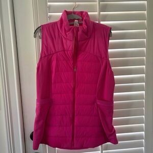 lululemon athletica Hot Pink Quilted Sleeveless Vest